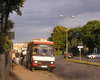 A bus on the road