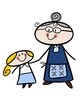 Grandma and granddaughter