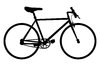 Silhouette mountainbike