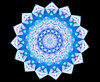 light blue lace mandala