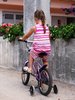 On a bike