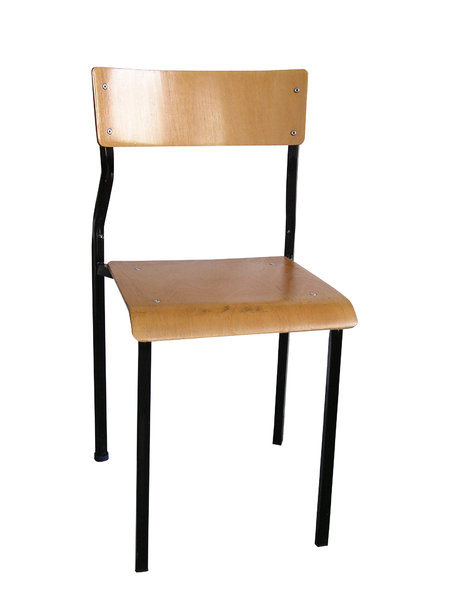 Chair: A school chair.