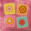 Kids flowers in squares