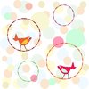 Birdies with circle background
