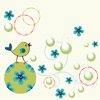 Bird with circles