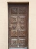 Wooden door with pattern