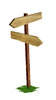 wood signpost