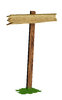 Wood signboard