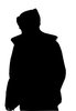 A hooded man