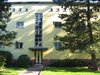 yellow apartment building