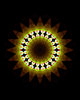 light circle out of the dark