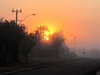 early morning mist