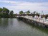 A wooden bridge