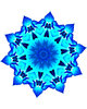 blue alien flower