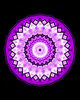 purple glass mandala
