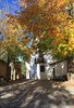 Autumn town street