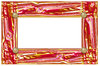 Yellow and pink shiny border