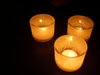 Candles in dark
