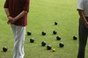 Playing bowls