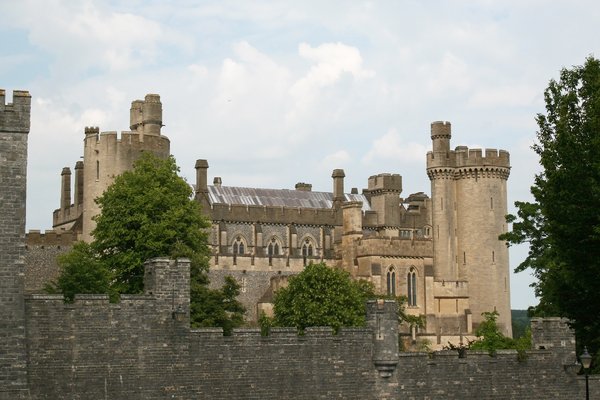 Arundel Castle: The castle at Arundel, West Sussex, England.