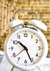 White alarm clock