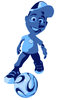 Kid playing soccer