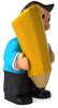 Young man with a crayon