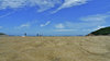 Beach in half