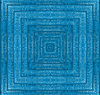 squared blue cane weave