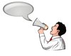 Man with a megaphone
