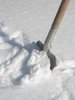 shoveling the snow