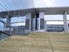 glass architecture and stairs 