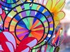 colorful windmills