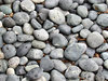 rain drops on pebbles