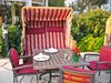 lunch in a roofed beach chair