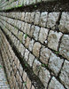 along the wall