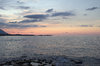 Coastline at dusk