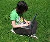 laptop work outdoors