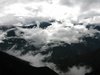 clouds and mountains landscape