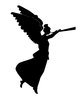 Silhouette Christmas Angel