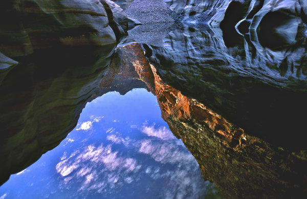 Purnululu reflections: Purnululu National Park in western Australia, known to gubba's as the Bungle Bungles