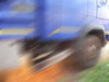 speeding truck