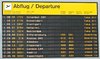 airport departure table