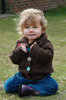 Alice - sitting, on grass