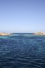 Tiny islands, blue water