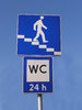 A sign