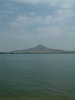 water to mountain