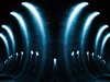 Blue Glowing Arches