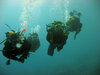 Diving in Egypt near Dahab in 