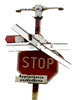 Old train sign